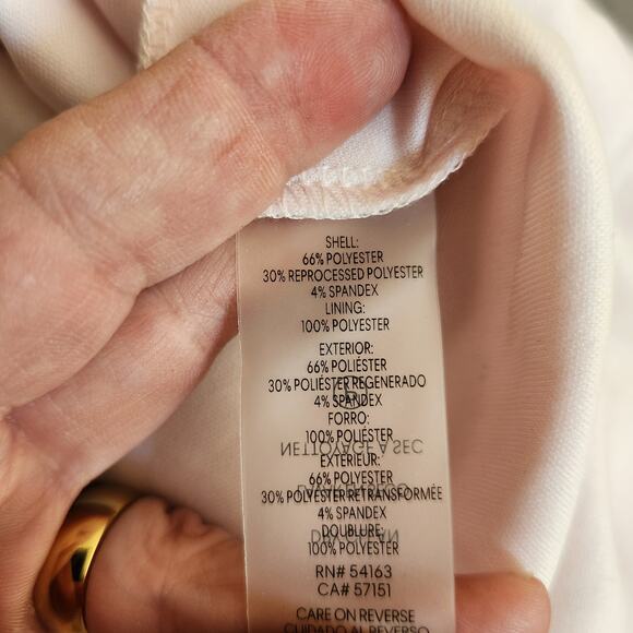 Calvin Klein Women's Short Sleeve Ruffle Hem Tie Belted Dress Pink Size 10 - Picture 11 of 11